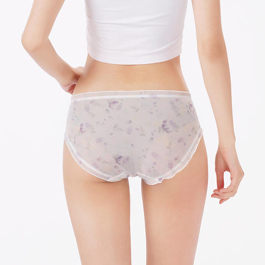 都市丽人内裤蕾丝网布三角裤锦氨网纱女士内裤LKT3G6 商品图3