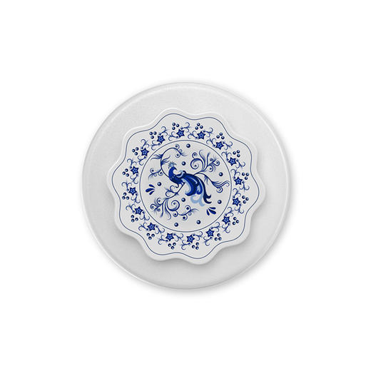 【白日绮梦】孔雀碟·MagSafe圆啪嗒 MAGSAFE磁吸 Round圆啪嗒系列 白色 动物 国风 商品图1