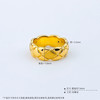 【限时克减150元】足金 无氰5D硬金空心固口戒指光面菱形纹圈戒（面宽约7.4-7.8mm)(AR5DJZ00050)（预售产品下单后不退款不退货不换货不补差价） 商品缩略图3