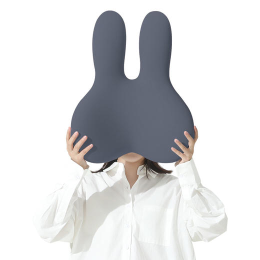 Hnos西诺思大头兔兔子腰靠办公室椅子靠背汽车护腰记忆棉靠垫靠枕 商品图6