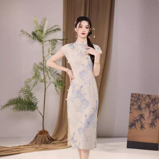 夏季复古气质年轻款少女改良日常老上海旗袍YG2454 商品图1