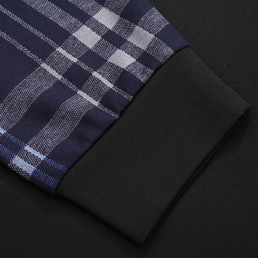 【假两件】【新款DDA】大依优型大码男士假两件长袖T恤商务休闲上衣加肥加大胖子舒适 商品图5