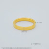 【限时克减150元】足金999.9 实心固口戒指镜面金圈戒(AIJZ00133)（预售产品下单后不退款不退货不换货不补差价（预售产品下单后不退款不退货不换货不补差价 商品缩略图3