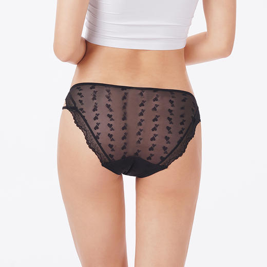 都市丽人内裤蕾丝网布修腿裤蕾丝女士内裤LKT3G8 商品图3