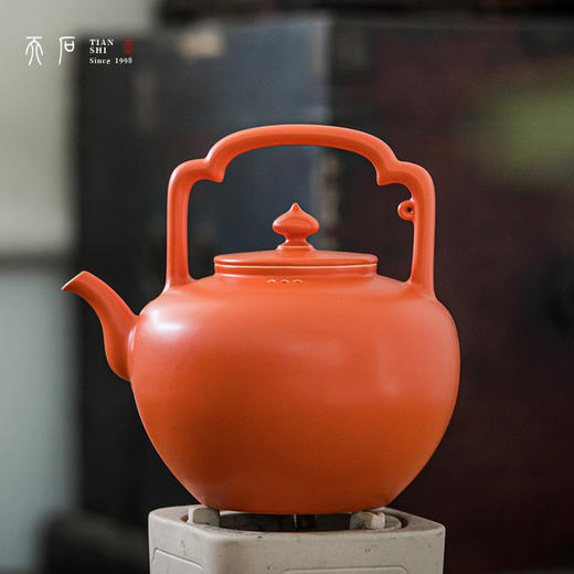 问鼎天石系列燕领红吴经提梁壶 商品图2