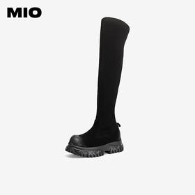 MIO米奥简约百搭显瘦长筒靴百搭女靴今流行靴子女M245814445