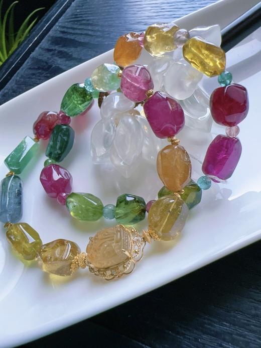 37.32g 原石碧玺手链 商品图1