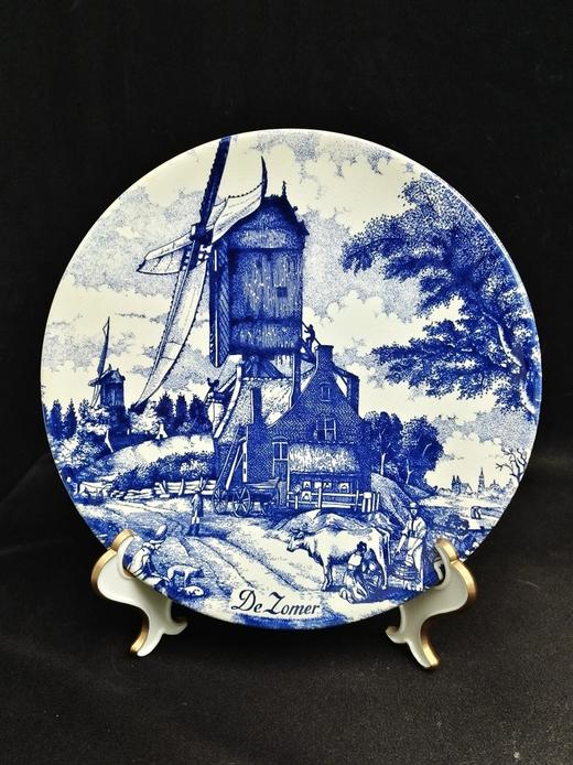 荷兰代尔夫特蓝陶赏盘，四季 商品图4