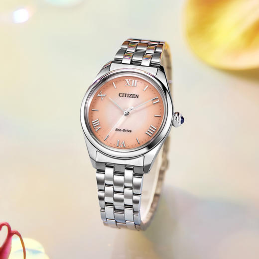 西铁城/CITIZEN光动能表盘时尚钢带女士手表EM1140-80X 商品图4