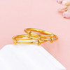 【限时克减150元】足金 #儿童/宝宝 【精品】无氰5D硬金空心推拉童镯素圈光圈手镯圆管推拉童镯宝宝镯/对(AR5DTZ00003)（预售产品下单后不退款不退货不换货不补差价） 商品缩略图1