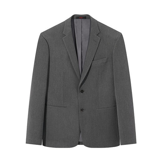 柒牌男装平驳领西装男士2024秋季新款商务绅士暗条纹花纱西服外套	127C70520 商品图4