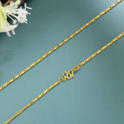 【限时克减150元】足金999 5G黄金小鱼美妆链项链(AG5GXL00026)补差价）补差价）预售产品下单后不退款不退货不换货不补差价 商品图1