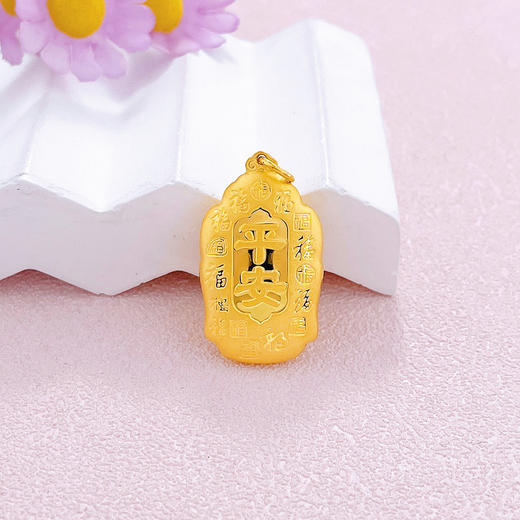 【限时克减150元】足金999 【精品】空心天赐鸿福佛头吊坠佛佑平安吊坠（不含链）(AUDZ00001-5)（预售产品下单后不退款不退货不换货不补差价） 商品图1