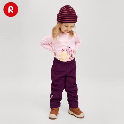 芬兰reima2024年秋冬新款男女儿童中童运动拒水拒风透湿软壳裤子 商品图2