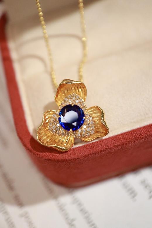 1.15ct 蓝宝石吊坠 商品图1