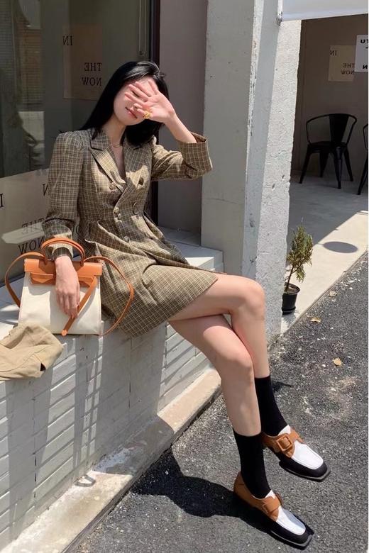 amadella 学院风格纹泡泡袖连衣裙 13490 商品图6