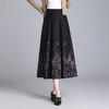时髦半身裙弹力高腰，印花裙时尚气质A字裙QYM-KDFY-2615-Y 商品缩略图0