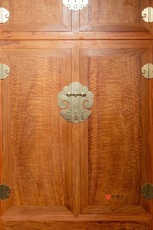 红桥红  家具严选  缅甸花梨（大果紫檀）【236素面 顶箱柜 】 商品图4