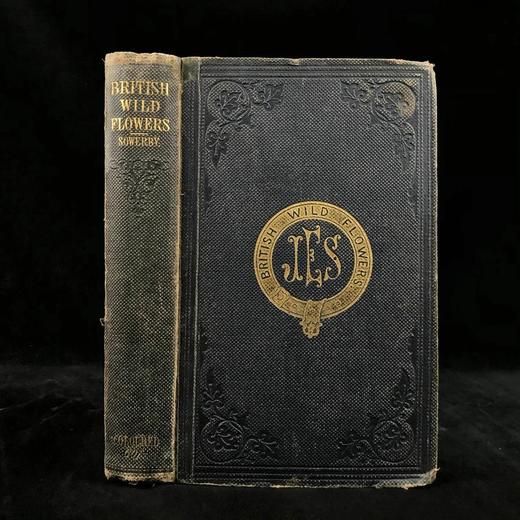 1860年 英国野花图鉴 80页套色版画插图 漆布精装18开 商品图0