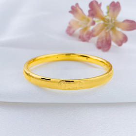 【限时克减150元】足金 【精品】无氰5D硬金空心固口祥云如意葫芦手镯（面宽约5.6-6.0mm，厚约3mm)(AR5DSZ00013)（预售产品下单后不退款不退货不换货不补差价）