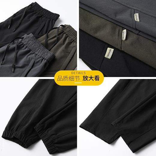 【新款DK】大依优型大码松紧腰直口束口休闲运动裤卫裤休闲裤加肥加大运动长裤胖子裤子 商品图1