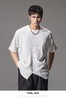 PINLI品立夏季新款拼接短袖T恤男士潮牌纯色宽松休闲体恤上衣B242111001 商品缩略图0