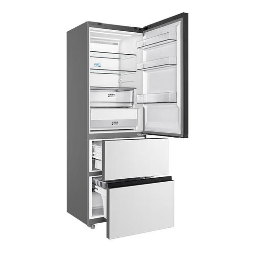 美的（Midea）60cm薄系列400升意式多门三门超薄可嵌入家用智能电冰箱BCD-400WUTGPZM(E)玉霜白 商品图6