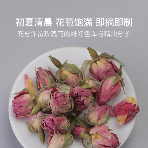 味蕾拾花 2024年大马士革玫瑰花30g/罐 商品图1