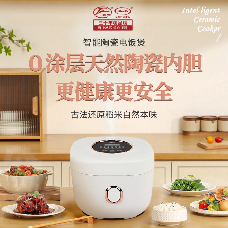 飞鹿陶瓷内胆电饭煲1.8L/2.5L/3.3L家用【国sir严选】