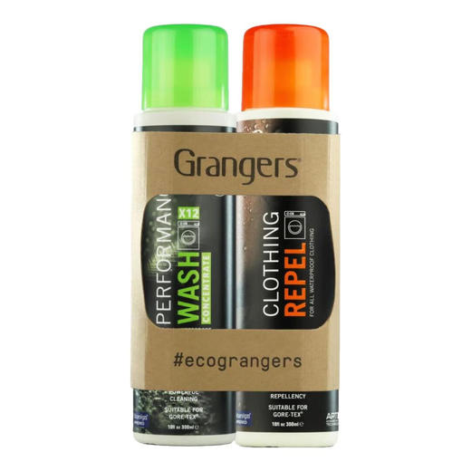 GRANGERS户外服冲锋衣洗涤清洁剂+防泼水修复套装GRF208 容量【300ML*2 】 商品图0