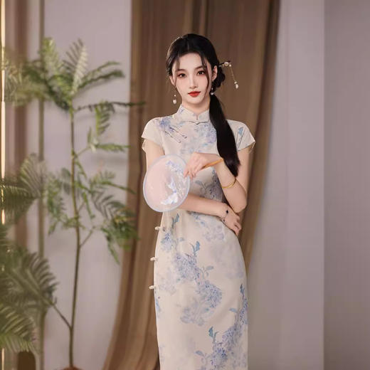 夏季复古气质年轻款少女改良日常老上海旗袍YG2454 商品图3