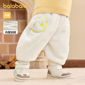 巴拉巴拉宝宝裤子男童长裤新款女童加绒裤香蕉裤冬装时尚可爱