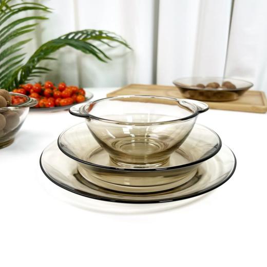 茶色钢化玻璃餐具６件套 |零头价捡漏大牌同工厂，颜值高又实用 商品图2