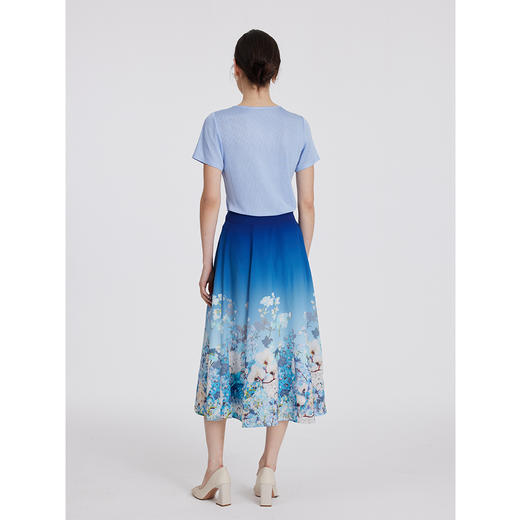 司歌v领弹力短袖国风上衣T891010y 商品图3