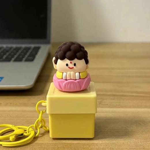 网红搞怪如来佛祖莫生气解压钥匙扣佛主按键发光发声减压神器玩具挂件 商品图10