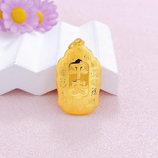 【限时克减150元】足金999 【精品】空心天赐鸿福佛头吊坠佛佑平安吊坠（不含链）(AUDZ00001-4)（预售产品下单后不退款不退货不换货不补差价） 商品图1