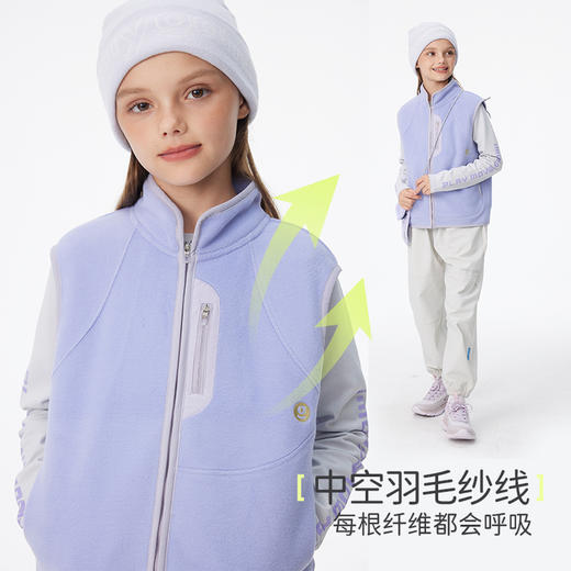 onmygame男童考拉绒马甲外套2024新款保暖儿童背心马夹加绒春秋季 商品图1