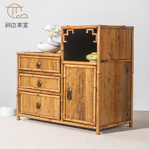 手工竹编朗月茶棚 商品图1