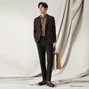 【高端系列】柒牌休闲西服男士2024秋季新款含莫代尔提花西装外套	127C70760 商品缩略图3
