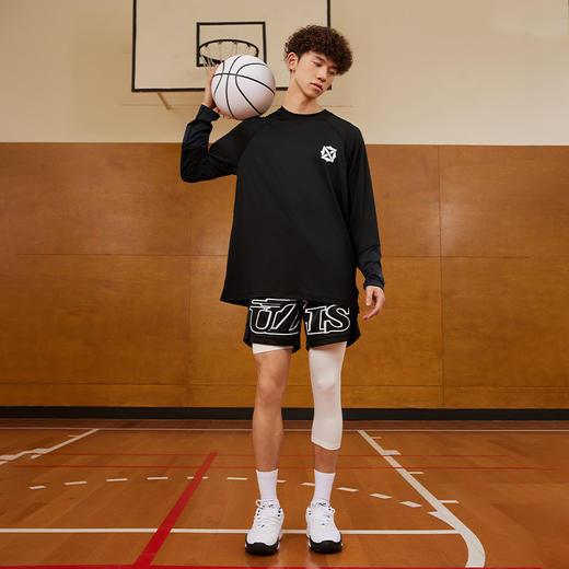 张宁同款 有志者UZIS运动长袖男夏季网眼速干有志青年投篮服[炼志 商品图3