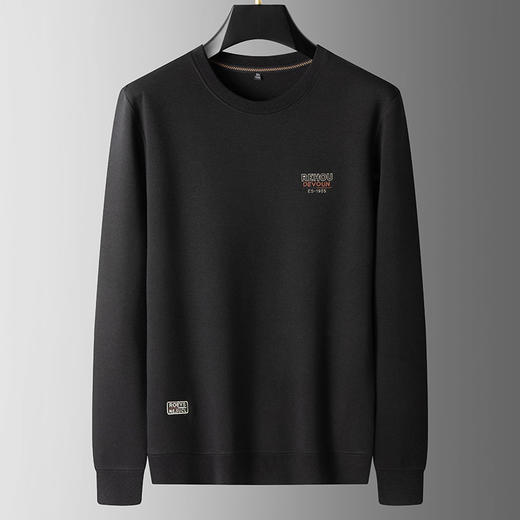 【新款DPS】大依优型大码长袖卫衣圆领套头加肥加大宽松休闲上衣男士胖子 商品图5