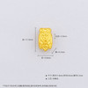 【限时7.5折】【定价黄金】足金 【精品】3D硬金空心仿古法手串配件一鸣惊人知了金蝉转运珠Diy手串配件(AU3DSC00012)（预售产品下单后不退款不退货不换货不补差价） 商品缩略图3