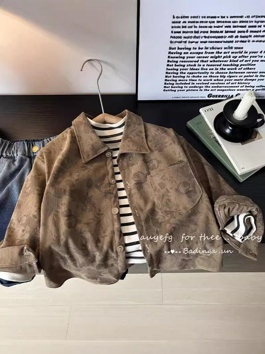 新品儿童长袖衬衫外套男女同款_ym 商品图4