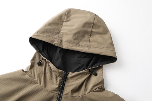 【实体店同款】【双面穿】【新款DPX】大依优型大码男装连帽夹克加肥加大休闲夹克胖子宽松外套上衣 商品图3