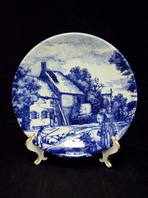 荷兰代尔夫特蓝陶赏盘，四季 商品图7