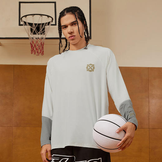 张宁同款 有志者UZIS运动长袖男夏季网眼速干有志青年投篮服[炼志 商品图2