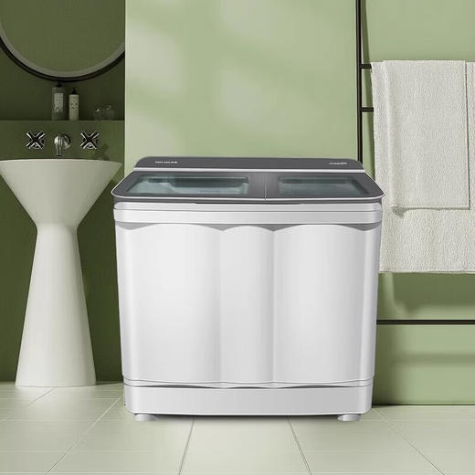 美菱15公斤半自动双缸洗衣机大容量强劲动力双缸洗衣机P150M22W 商品图8