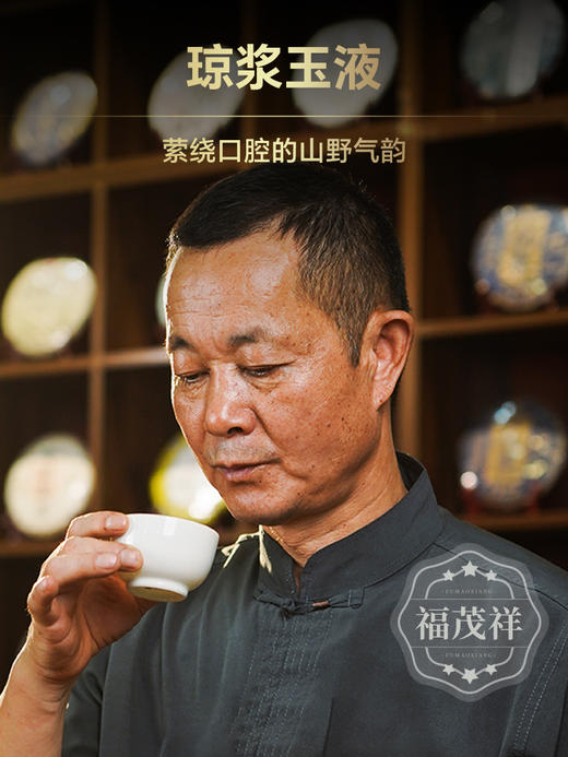 【七星传世红印】稀缺原料传世之作 珍藏级茶品 2024年春茶精选易武茶区各山头500年古树拼配普洱茶生茶饼357g 商品图3