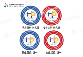 通版定制深圳市龙华区和平实验学校包边校徽服姓名贴可缝烫现货51