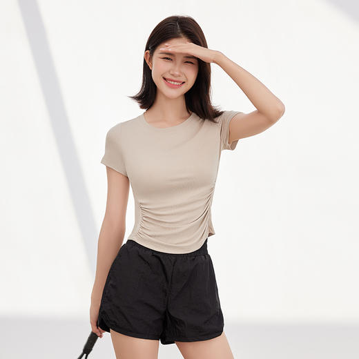 NEVERME 收褶修身运动短袖瑜伽服 ST4920 商品图10